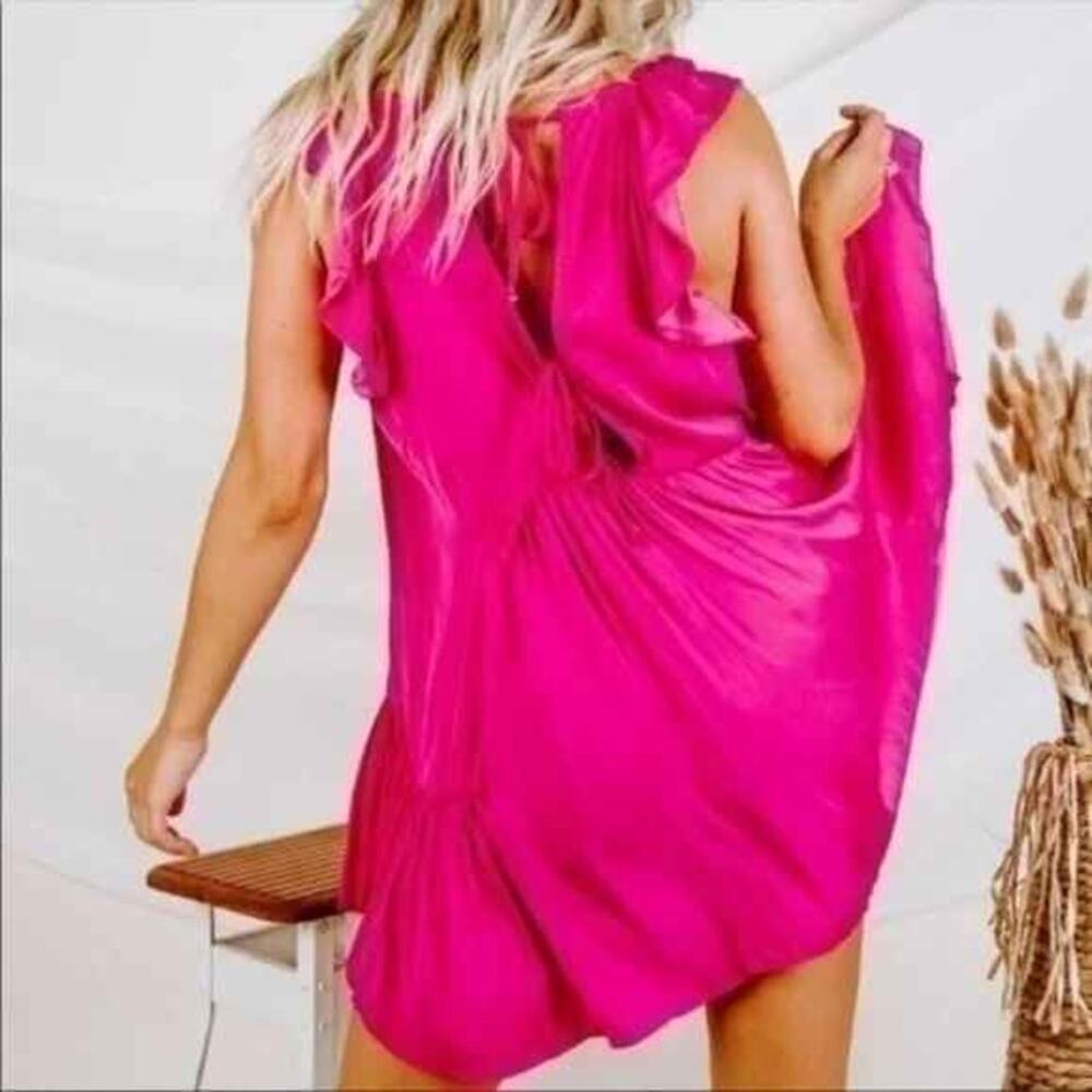 Intimately Free People Want Your Love Pink Mini Babydoll Dress Small - Picture 2 of 12